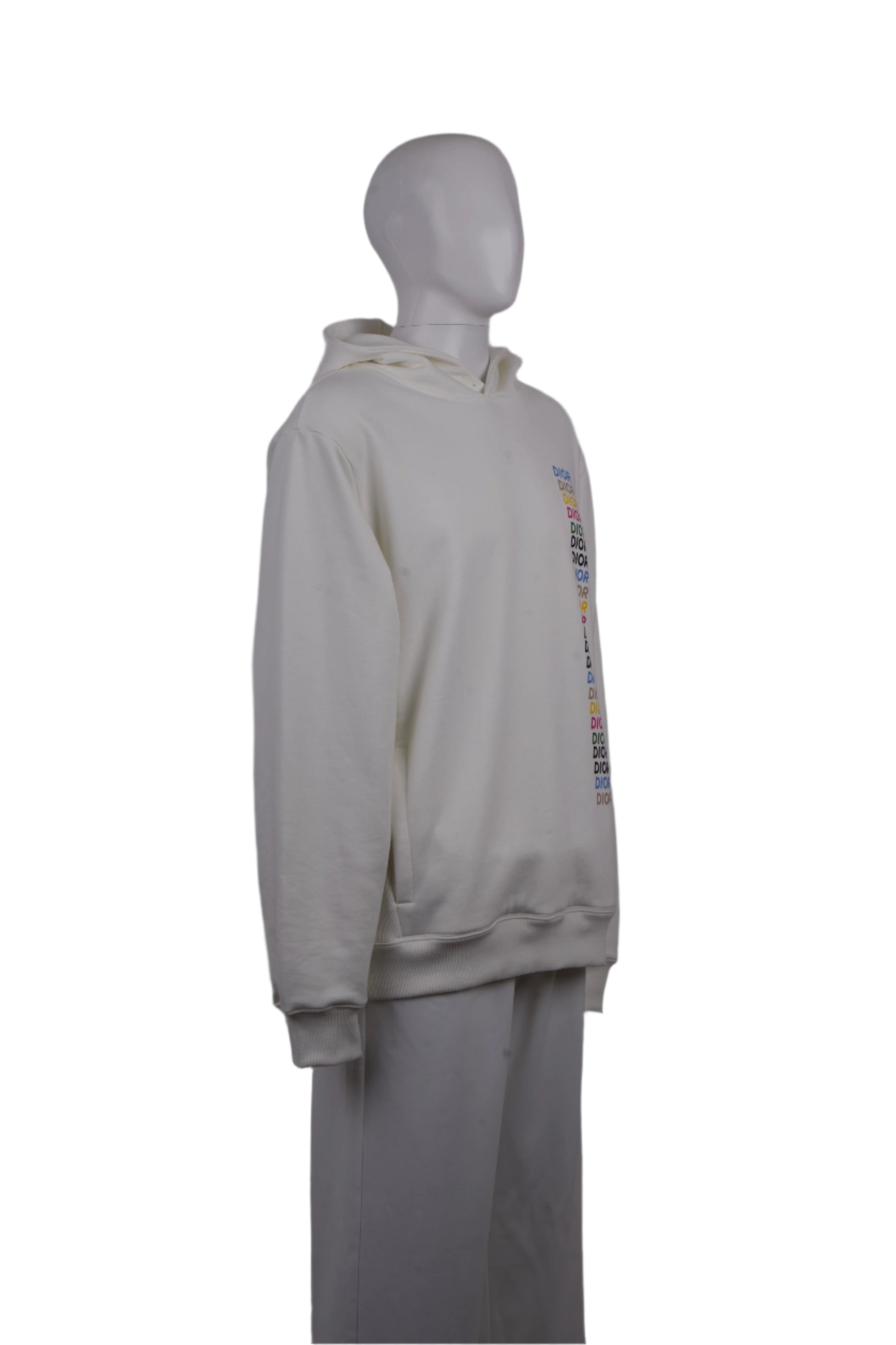 SWEAT À CAPUCHE DIOR BLANC